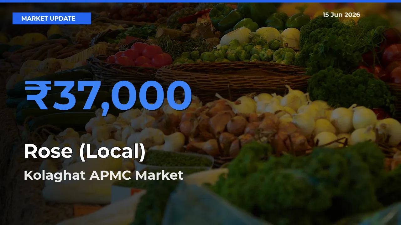 Kolaghat APMC Tops Rose (Local) Mandi Rates Today