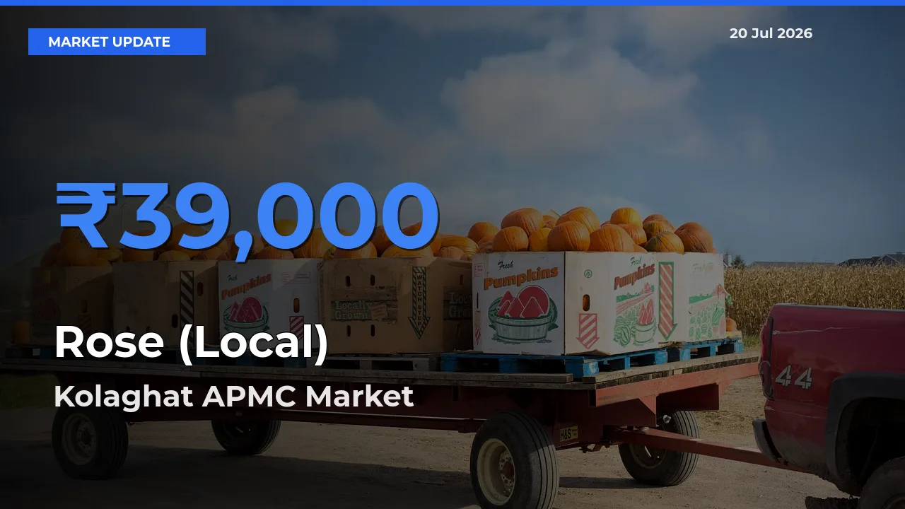 Kolaghat APMC Tops Rose (Local) Mandi Rates Today