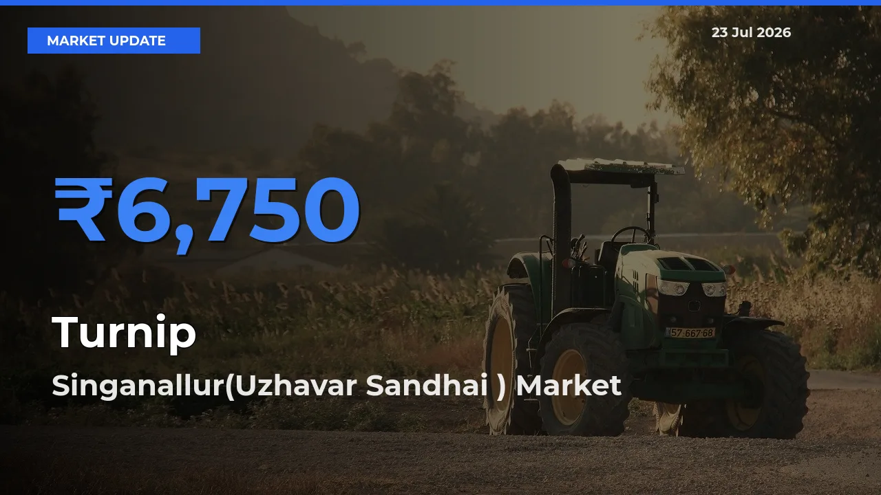 Market Watch: Singanallur(Uzhavar Sandhai ) Becomes Top Mandi for Turnip