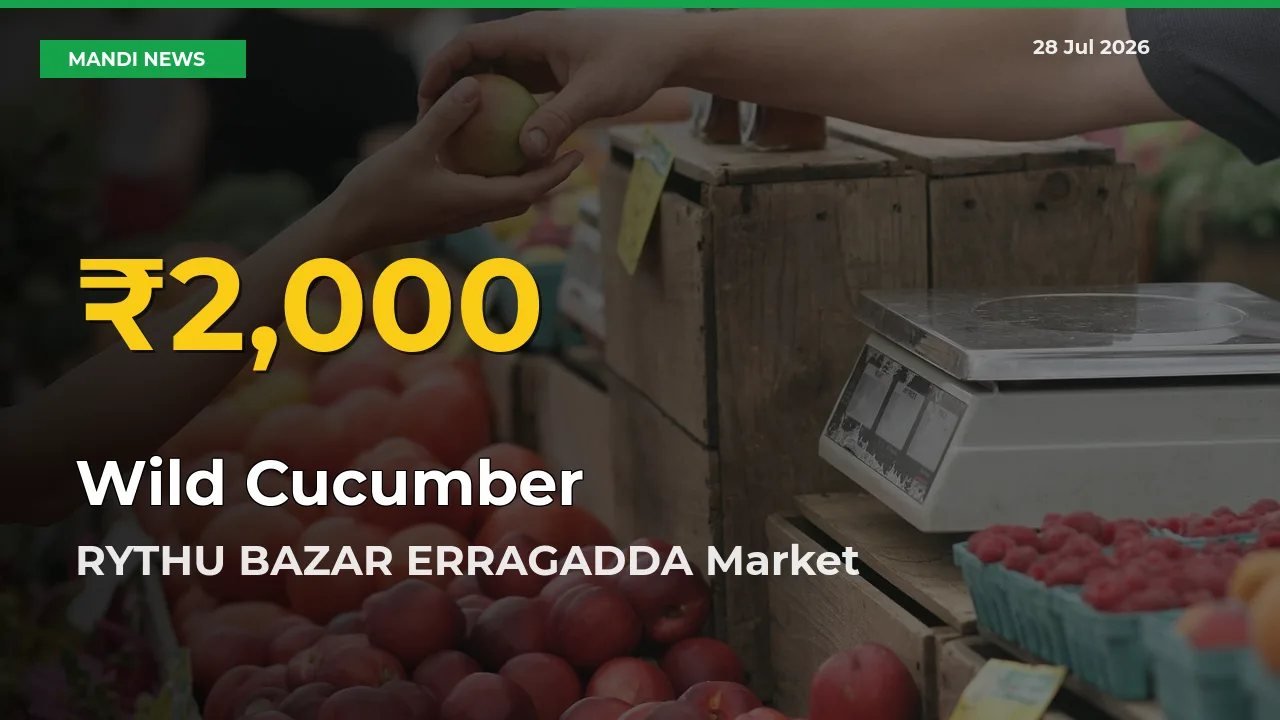Wild Cucumber Price Hits New High in RYTHU BAZAR ERRAGADDA, Hyderabad, Telangana Today – Check Latest Mandi Rates
