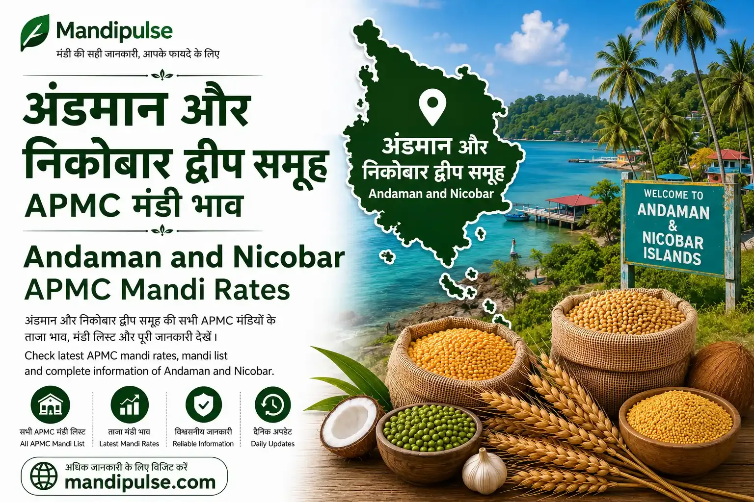 Andaman And Nicobar mandi bhav today - latest APMC commodity rates Andaman And Nicobar mandi bhav today - latest APMC commodity rates