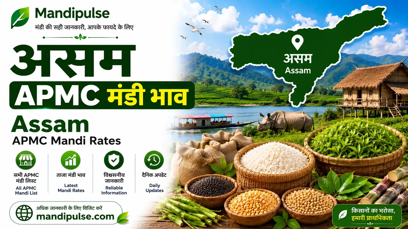 Assam mandi bhav today - latest APMC commodity rates