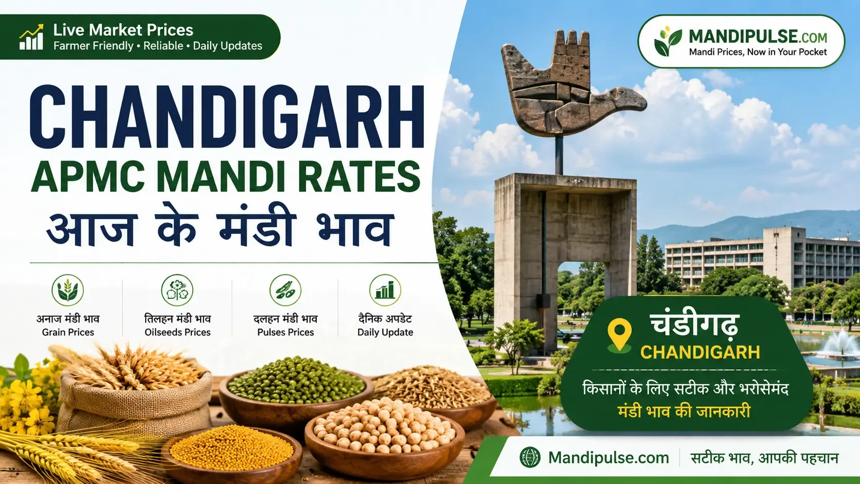 Chandigarh mandi bhav today - latest APMC commodity rates Chandigarh mandi bhav today - latest APMC commodity rates