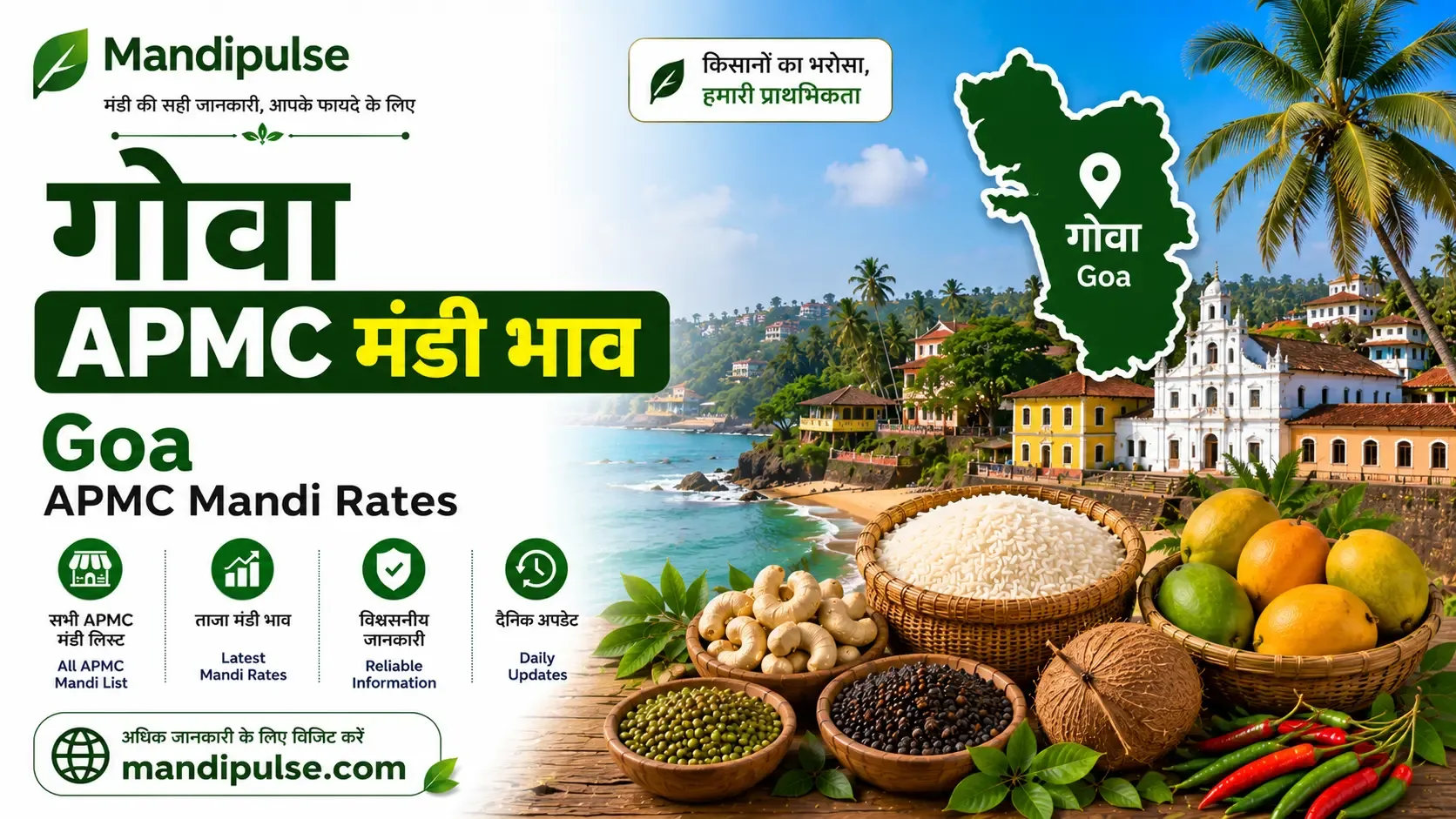 Goa mandi bhav today - latest APMC commodity rates Goa mandi bhav today - latest APMC commodity rates