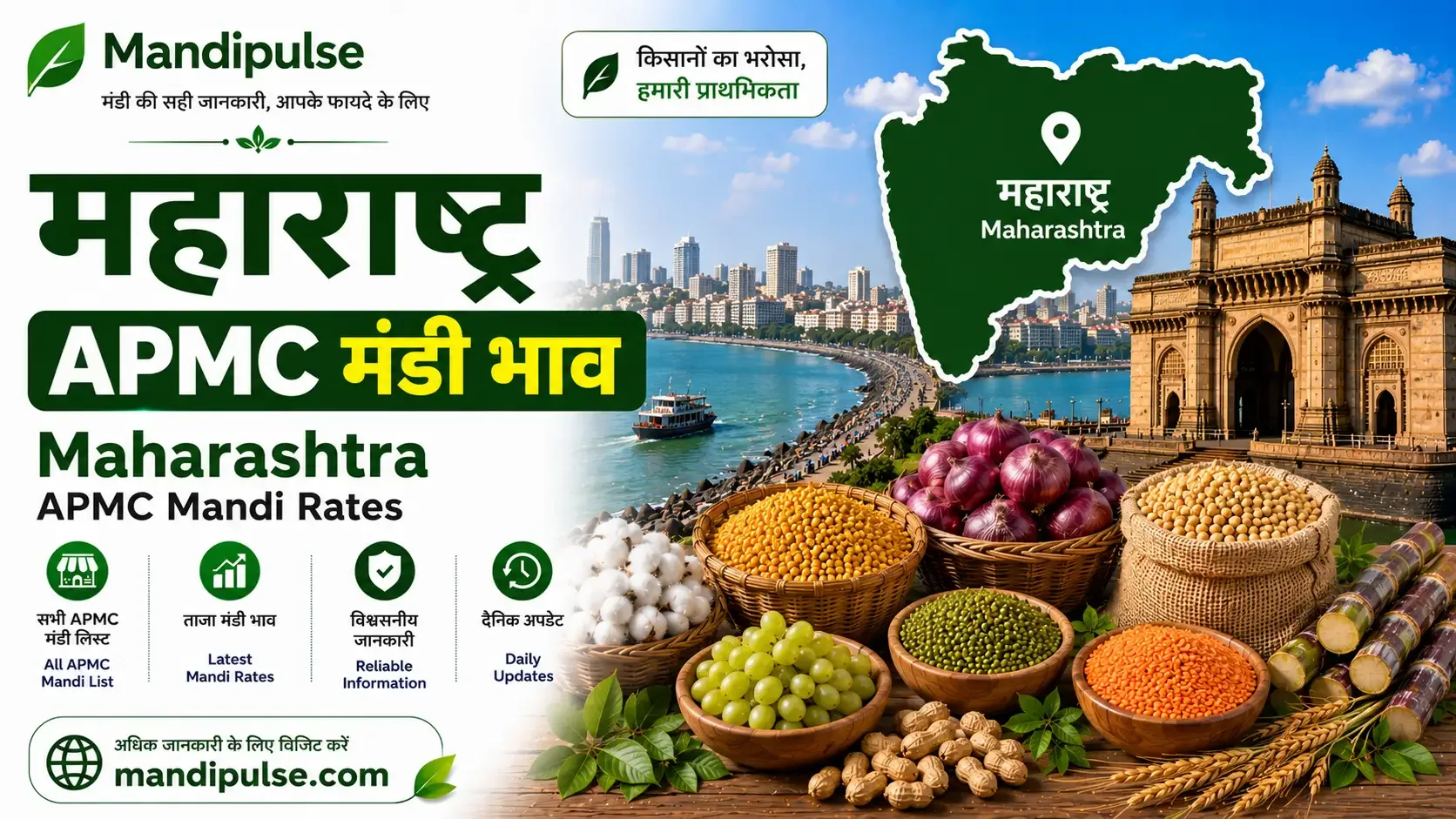 Maharashtra mandi bhav today - latest APMC commodity rates Maharashtra mandi bhav today - latest APMC commodity rates