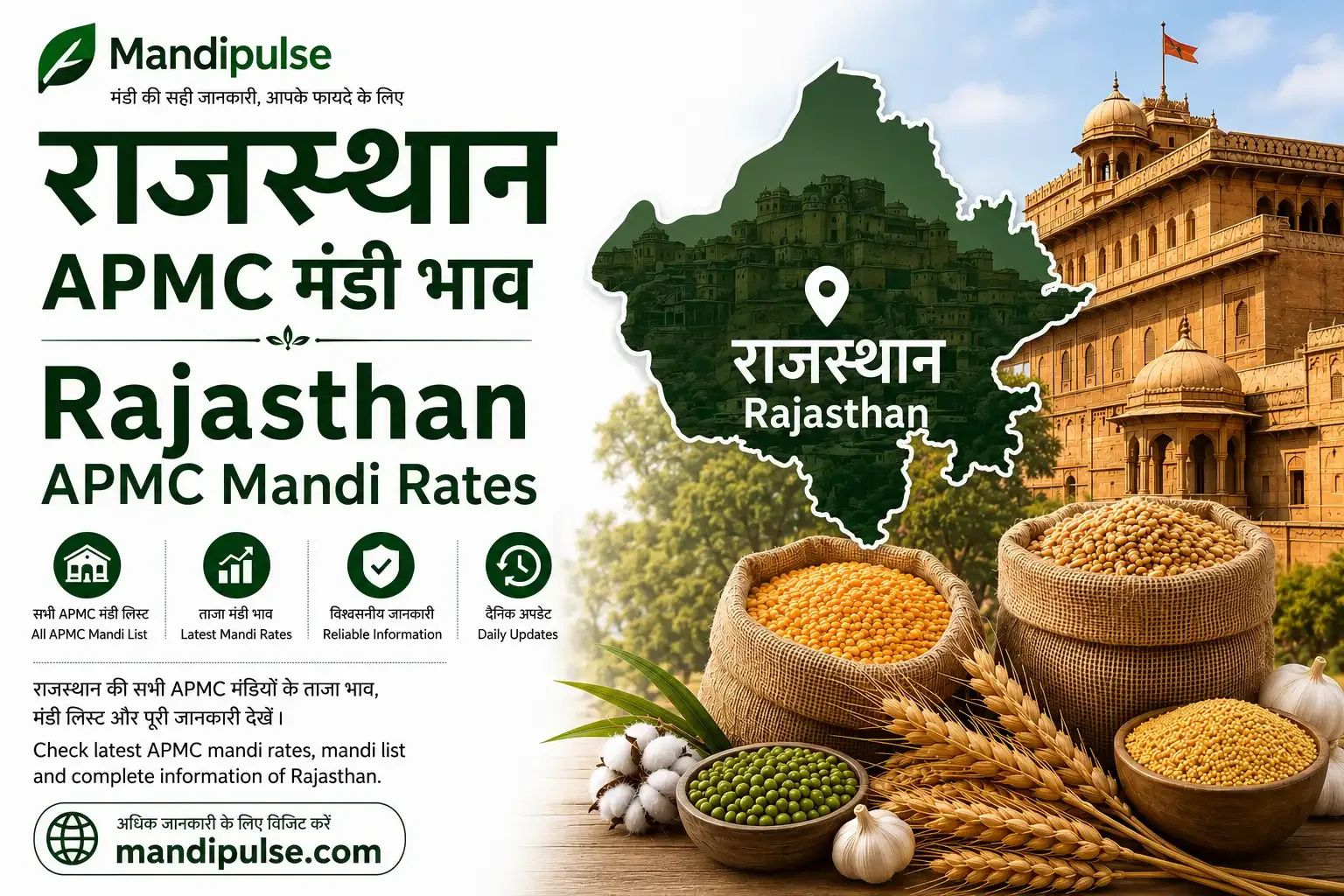 Rajasthan mandi bhav today - latest APMC commodity rates Rajasthan mandi bhav today - latest APMC commodity rates