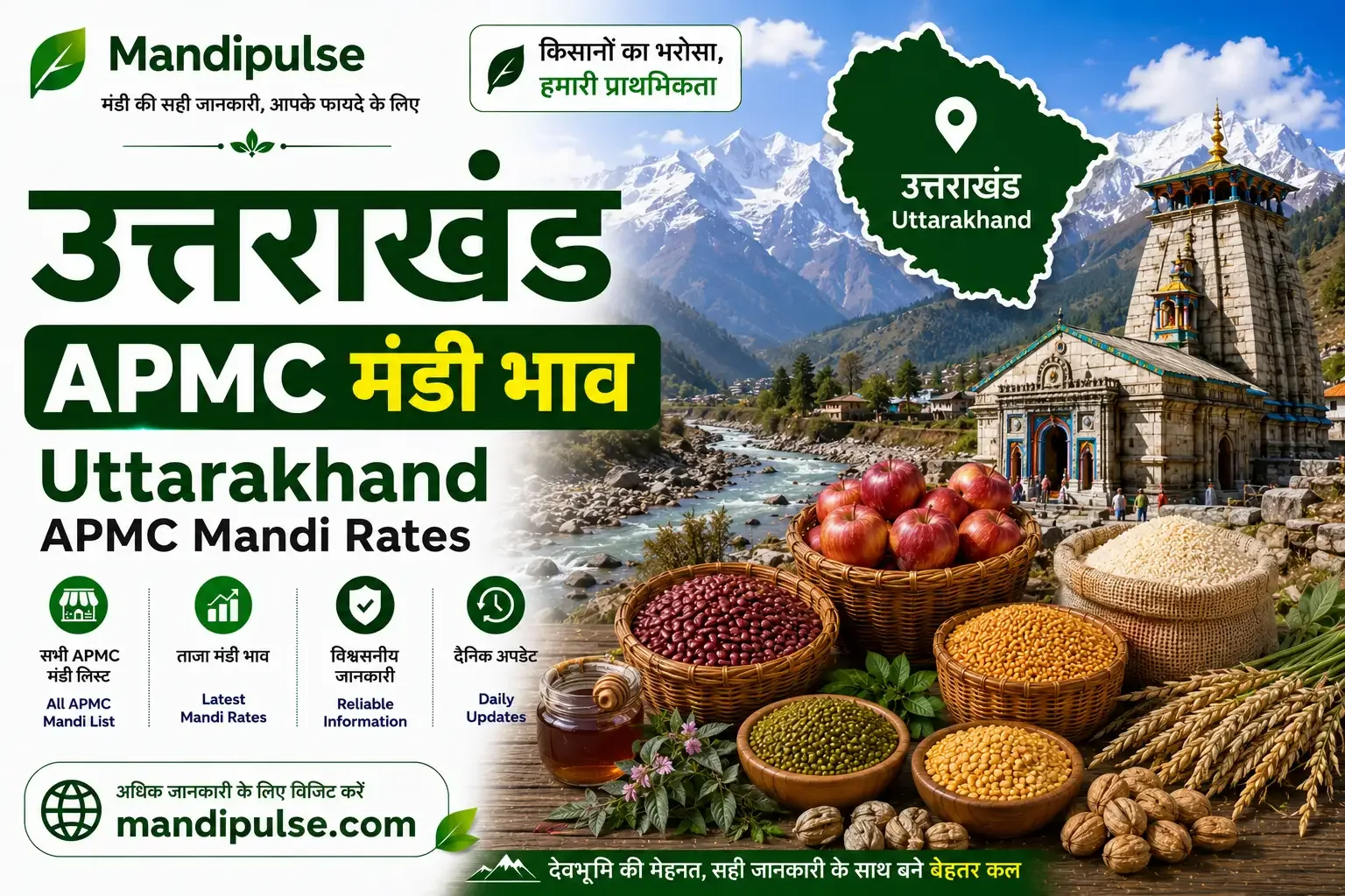 Uttarakhand mandi bhav today - latest APMC commodity rates Uttarakhand mandi bhav today - latest APMC commodity rates